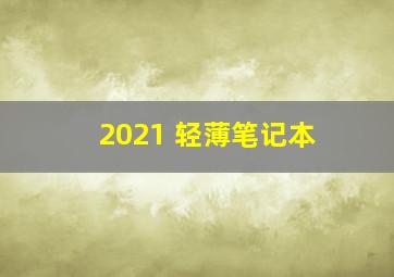 2021 轻薄笔记本